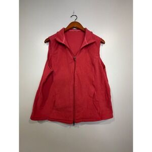 Lands End‎ Womens Vest Medium Zip Gorpcore Outdoors Trail Ready Hiking Warm